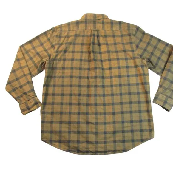 Filson Alaskan Guide Flannel Shirt Men’s Large Brown Green Plaid Shacket